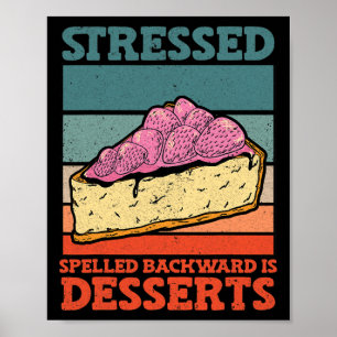 Poster Stressé Argument Arrière Est Desserts Stress Aware
