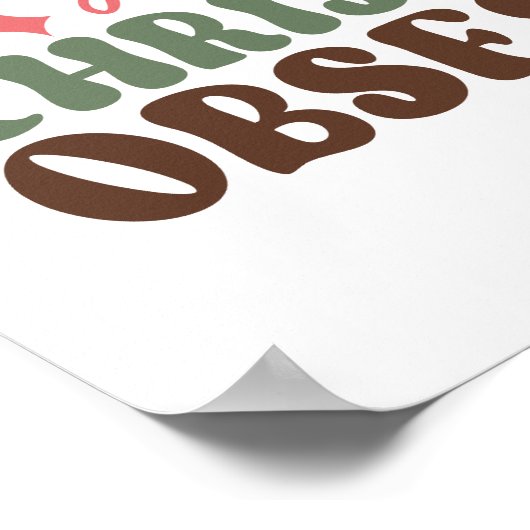 Poster Stressé, béni et observé à Noël (Coin)