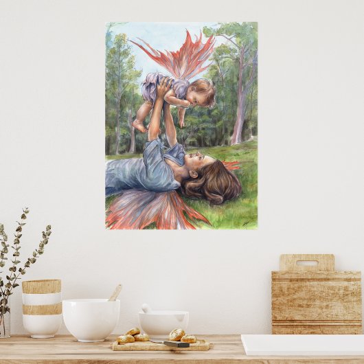 Poster Stretting Her Wings (Cuisine)