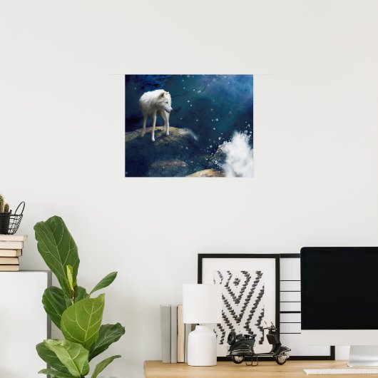 POSTER STRIDER LOUP ARCTIC (Bureau à domicile)