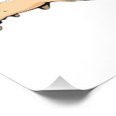 POSTER "STRIKE A POSE" DAME ASIATIQUE (Coin)