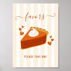 Poster Stripes Automne Petite Cutie Pie Favoriser Tableto