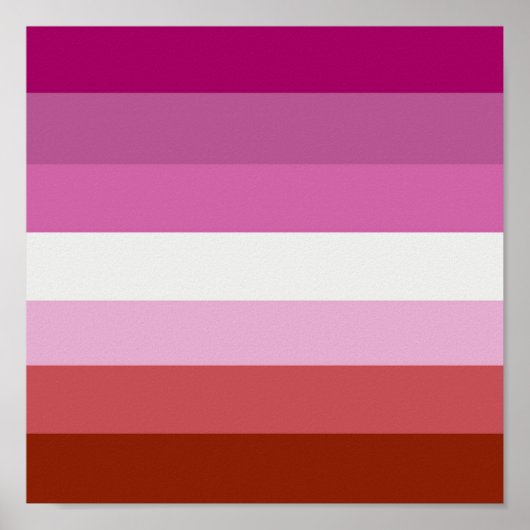POSTER STRIPES DE FIERTÉ LESBIENNE (Devant)