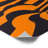 Poster Stripes minimalistes de tigres (Coin)