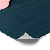 Poster Stromboli rose pastel minimaliste (Coin)