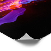 Poster-stromende vlammen poster (Hoek)