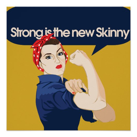 Poster Strong est la nouvelle Skinny (Devant)