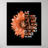 Poster Strong Is The Only Choice (Devant)