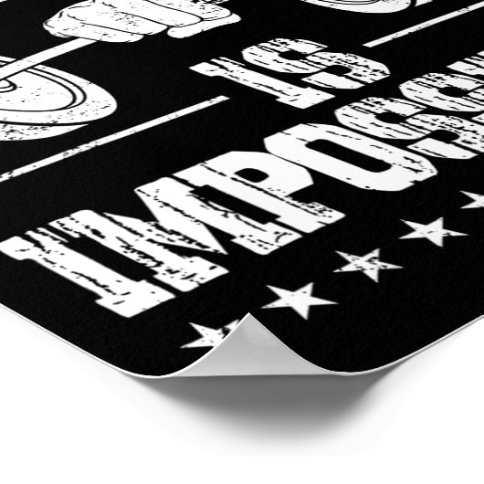 Poster Strongman Rien N'Est Impossible Accès Bodybuilder (Coin)