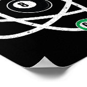 Poster Structure atomique Billiards Hommes Fundy 8 Ball P (Coin)