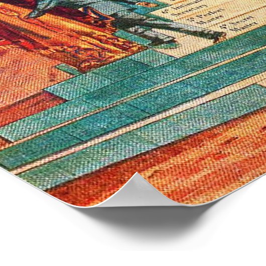 Poster Structure de la franc-maçonnerie Graphique maçons  (Coin)