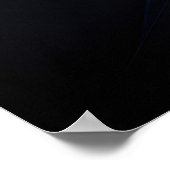 Poster Structure de nuit bleue (Coin)
