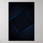 Poster Structure de nuit bleue (Devant)