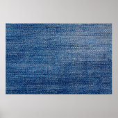 Poster Structure en denim tissu Jeans bleu (Devant)