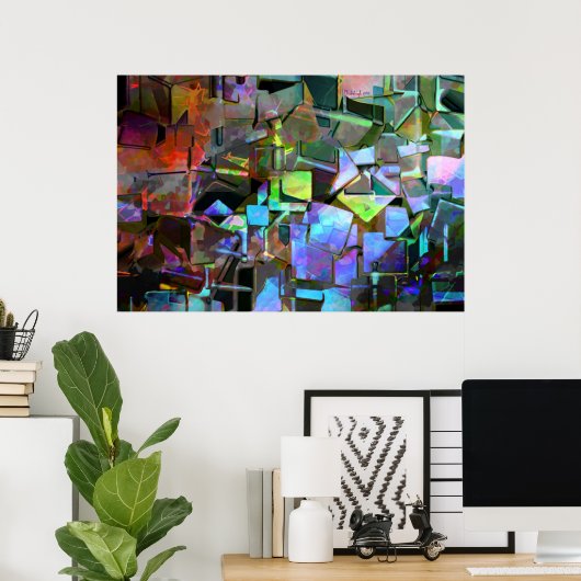 Poster Structure joyeuse (Bureau à domicile)