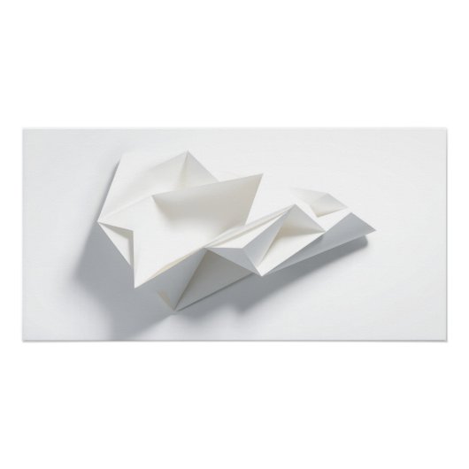 Poster Structure papier minimaliste (Devant)