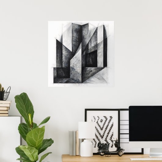 Poster Structures de pensée (Bureau à domicile)