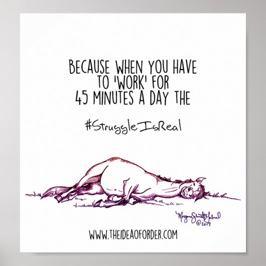 Poster #StruggleIsReal (Devant)