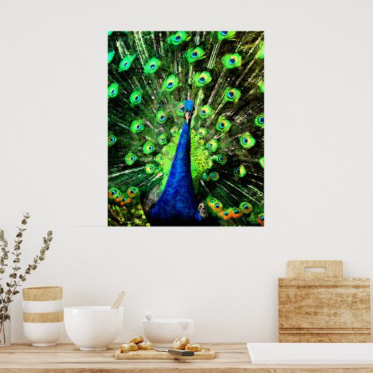 Poster Strut Peacock (Cuisine)