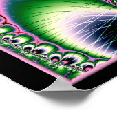 Poster Strutting Peacock Fractal (Coin)