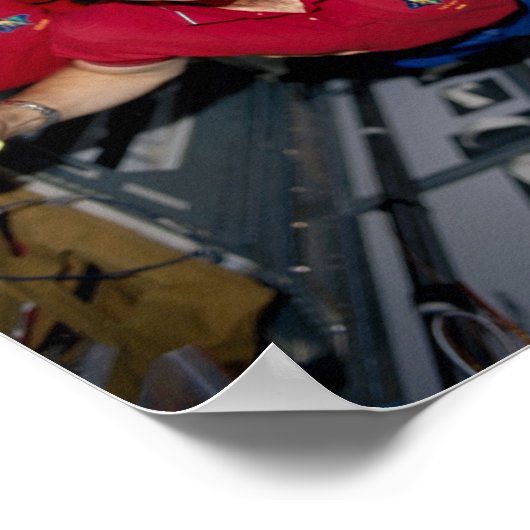 Poster STS-107 Portrait d'équipage à bord de Columbia (Coin)