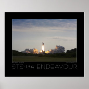 Poster STS-134 Space Shuttle Endeavour