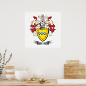 Poster Stuart Family Crest Coat of Arms (Cuisine)