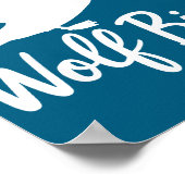 Poster Stud Canadian Wolf Bird Funny  (Coin)