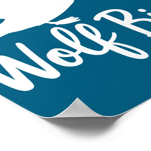 Poster Stud Canadian Wolf Bird Funny  (Coin)