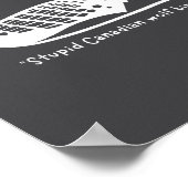 Poster Stud Canadian Wolf Bird Funny Loon Humor  (Coin)