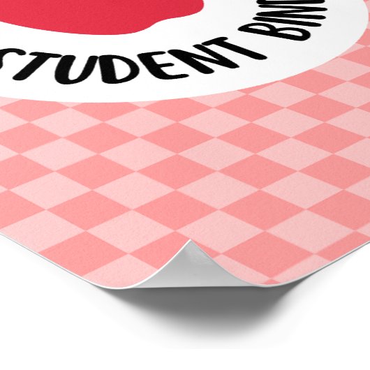 Poster student binder title page insert for teachers (Coin)