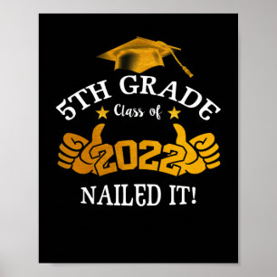 Poster Students Graduation 5th Grade Class of 2022