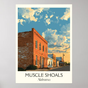 Poster Studio de musique de Muscle Shoals Alabama