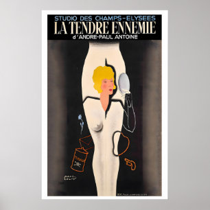 Poster Studio des Champs-Élysées L'Ennemi tendre Vintage