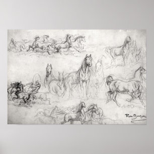 Poster Study of Horses