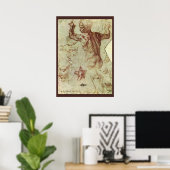 Poster Study of Libyan Sibyl by Michelangelo (Bureau à domicile)