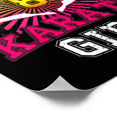 Poster Stuff pour fille de 8e anniversaire - Karate 8 ans (Coin)