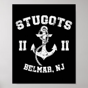 Poster Stugots Belmar Nj Ancre en Détresse T-Shirt Sarcas