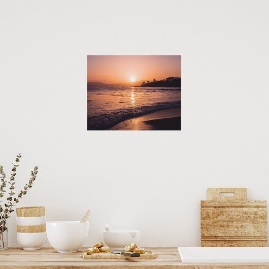 Poster Stunning Beach Sunset (Cuisine)