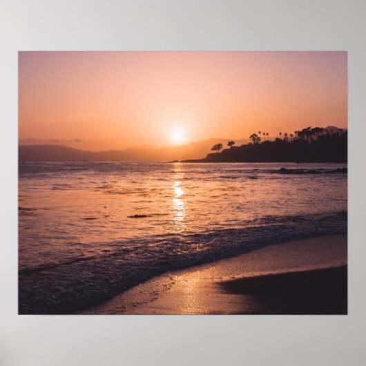 Poster Stunning Beach Sunset (Devant)