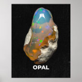Poster Stunning Natural Opal Gemstone (Devant)