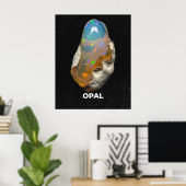 Poster Stunning Natural Opal Gemstone (Bureau à domicile)