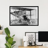 Poster Stunt Pilot Lincoln Beachey 1912 (Bureau à domicile)