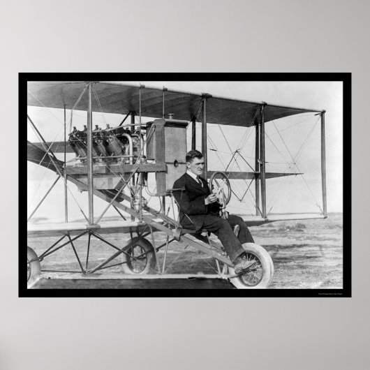 Poster Stunt Pilot Lincoln Beachey 1912 (Devant)