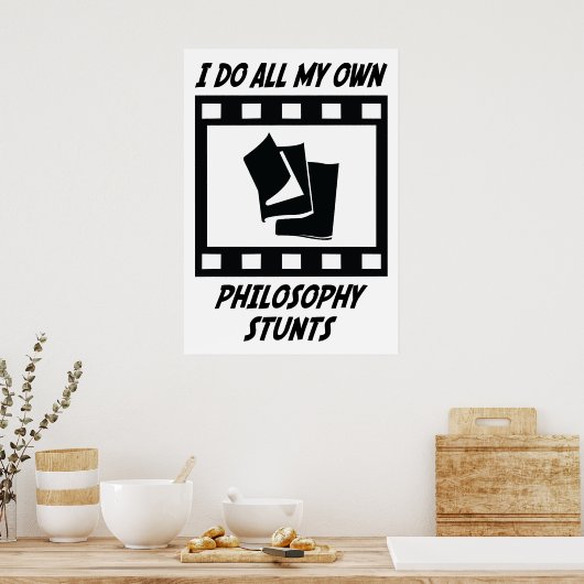 Poster Stunts de philosophie (Cuisine)