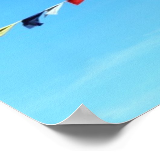 Poster Stupa bouddhiste (Coin)