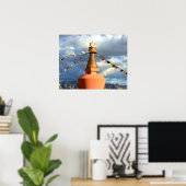 Poster Stupa bouddhiste à Sedona, Az (Bureau à domicile)