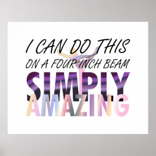 Poster Stupéfier SUPÉRIEUR de gymnastique