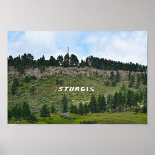 Poster Sturgis Hillside Side, Dakota du Sud