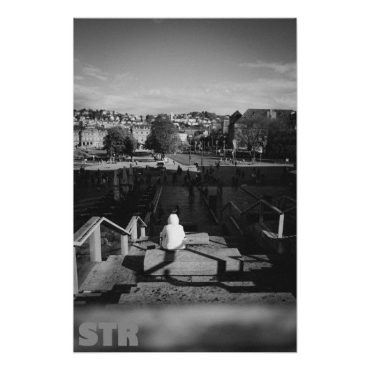 Poster Stuttgart view (Devant)